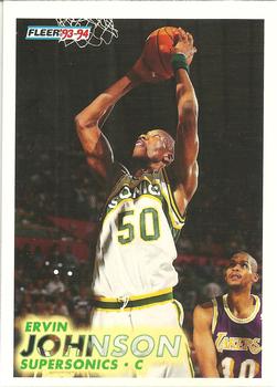 #382 Ervin Johnson - Seattle SuperSonics - 1993-94 Fleer Basketball