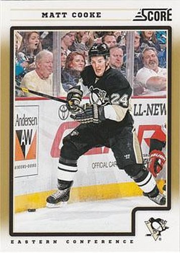 #382 Matt Cooke - Pittsburgh Penguins - 2012-13 Score - Gold Rush Hockey