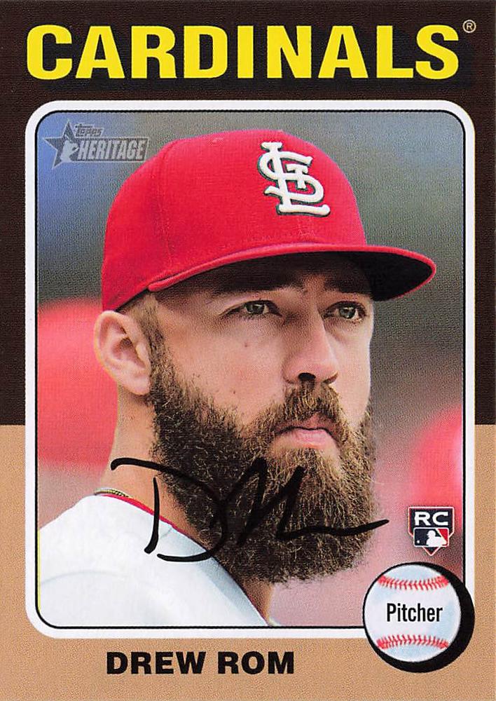#382 Drew Rom - St. Louis Cardinals - 2024 Topps Heritage Baseball