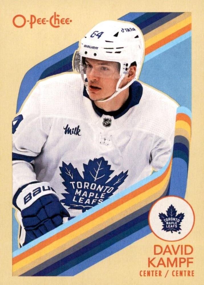 #382 David Kampf - Toronto Maple Leafs - 2023-24 O-Pee-Chee - Retro Hockey