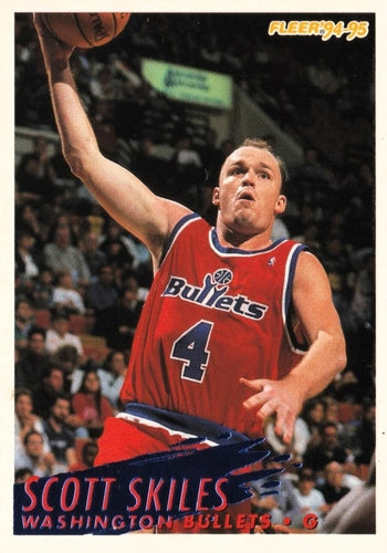 #384 Scott Skiles - Washington Bullets - 1994-95 Fleer Basketball