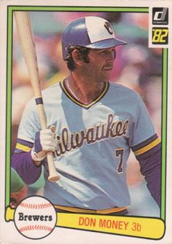 #384 Don Money - Milwaukee Brewers - 1982 Donruss Baseball