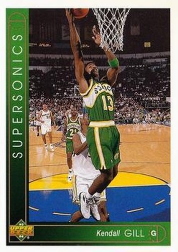 #384 Kendall Gill - Seattle SuperSonics - 1993-94 Upper Deck Basketball