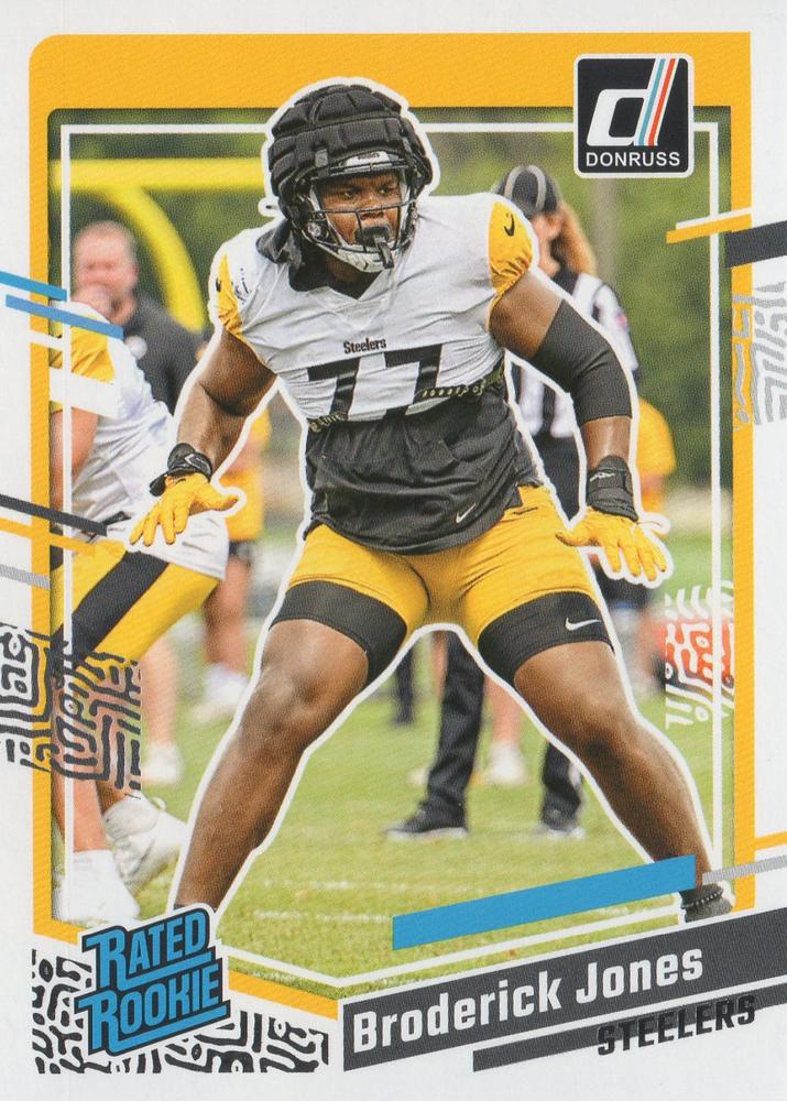 #385 Broderick Jones - Pittsburgh Steelers - 2023 Donruss Football