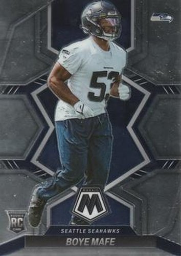 #385 Boye Mafe - Seattle Seahawks - 2022 Panini Mosaic Football