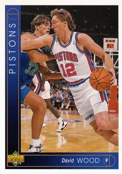 #385 David Wood - Detroit Pistons - 1993-94 Upper Deck Basketball