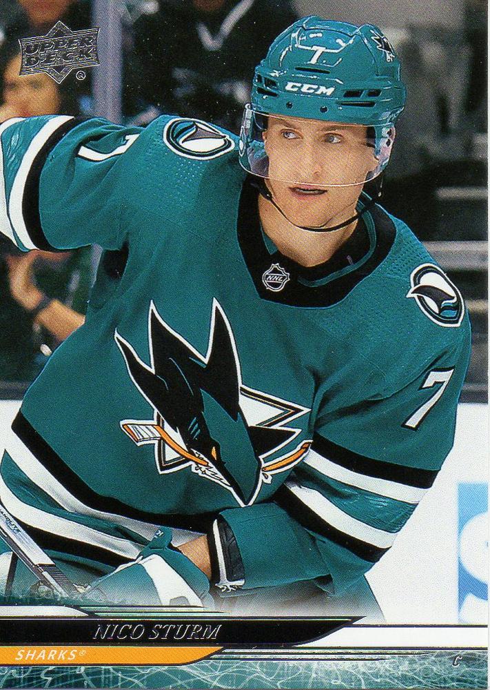 #385 Nico Sturm - San Jose Sharks - 2024-25 Upper Deck Hockey