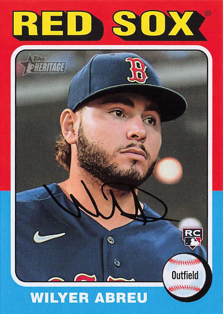 #385 Wilyer Abreu - Boston Red Sox - 2024 Topps Heritage Baseball