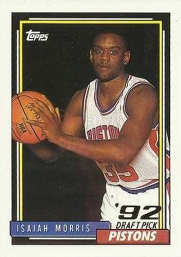 #386 Isaiah Morris - Detroit Pistons - 1992-93 Topps Basketball