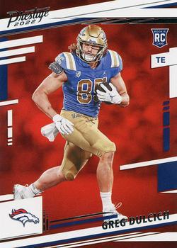 #386 Greg Dulcich - Denver Broncos - 2022 Panini Prestige Football