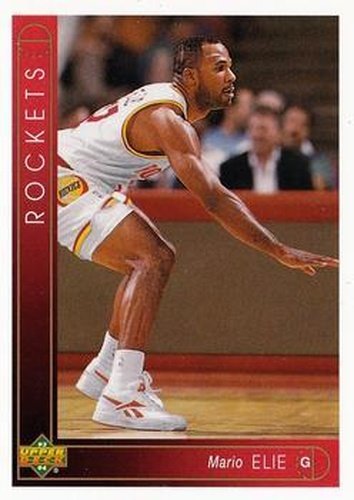 #386 Mario Elie - Houston Rockets - 1993-94 Upper Deck Basketball