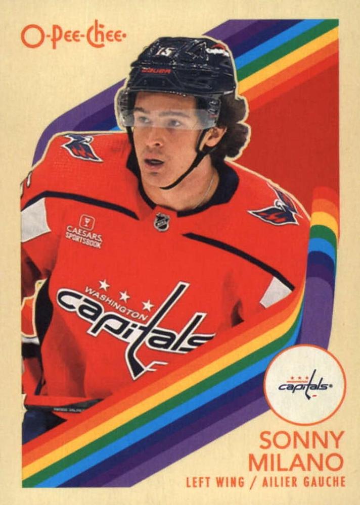 #386 Sonny Milano - Washington Capitals - 2023-24 O-Pee-Chee - Retro Hockey