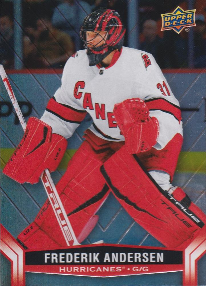 #100 Frederik Andersen - Carolina Hurricanes - 2023-24 Upper Deck Tim Hortons Hockey