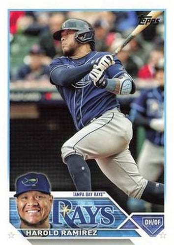 #387 Harold Ramirez - Tampa Bay Rays - 2023 Topps Baseball