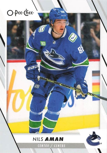 #387 Nils Aman - Vancouver Canucks - 2023-24 O-Pee-Chee Hockey