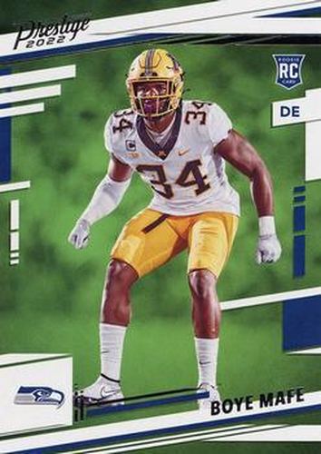 #387 Boye Mafe - Seattle Seahawks - 2022 Panini Prestige Football