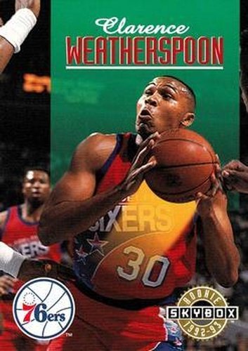#387 Clarence Weatherspoon - Philadelphia 76ers - 1992-93 SkyBox Basketball