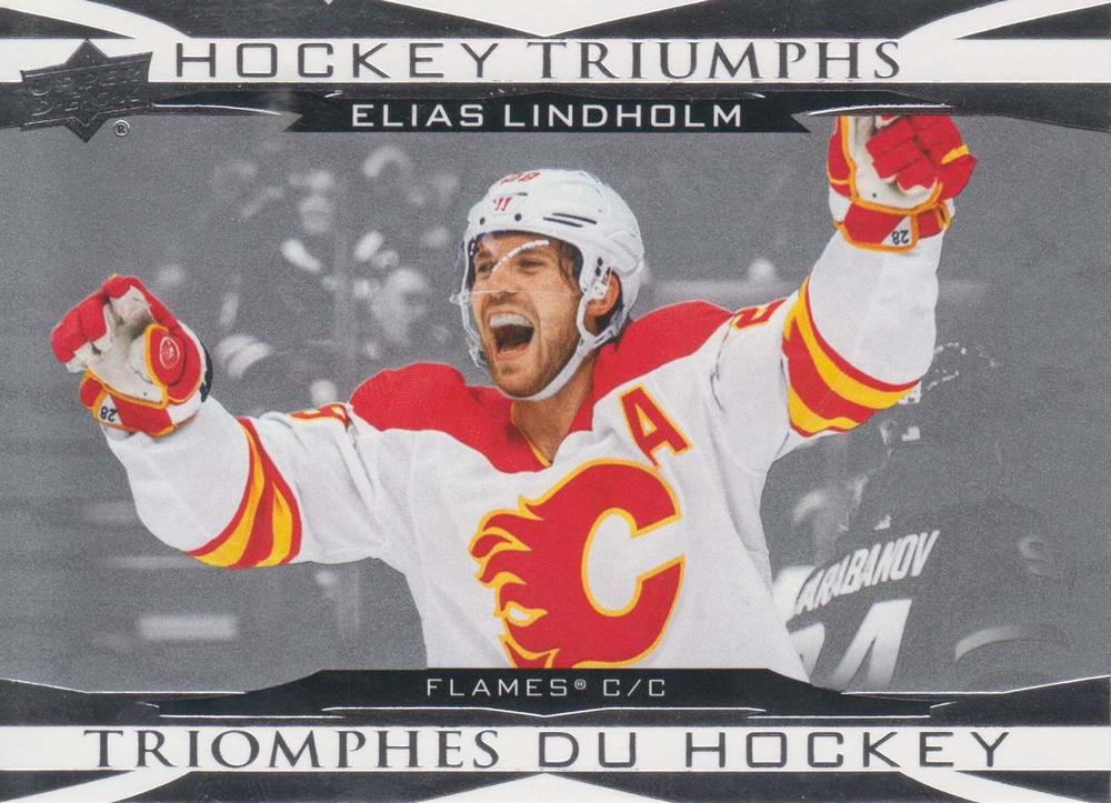 #HT-3 Elias Lindholm - Calgary Flames - 2023-24 Upper Deck Tim Hortons - Hockey Triumphs Hockey