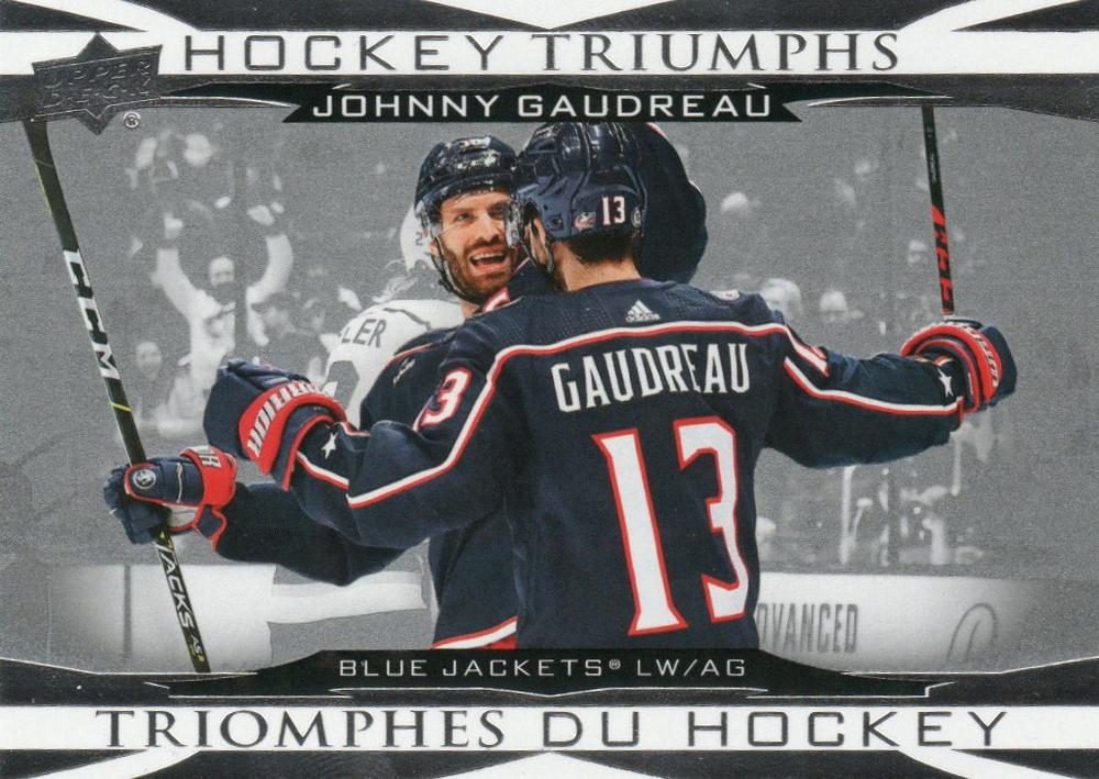 #HT-9 Johnny Gaudreau - Columbus Blue Jackets - 2023-24 Upper Deck Tim Hortons - Hockey Triumphs Hockey