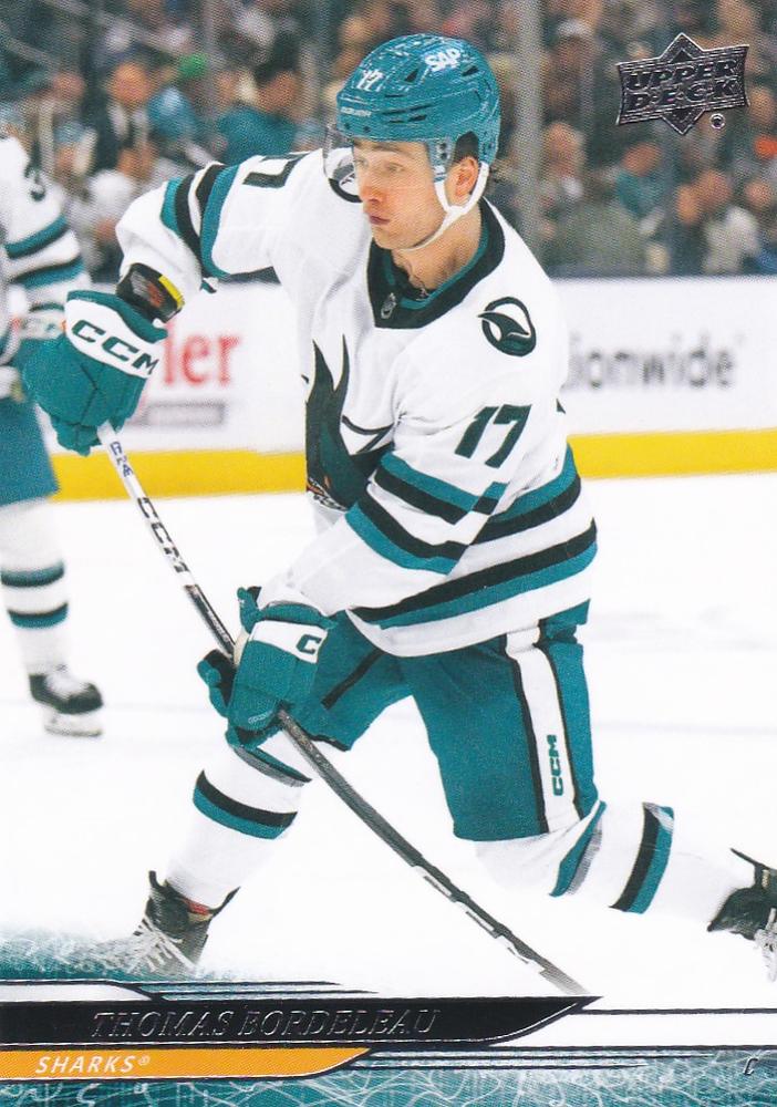 #388 Thomas Bordeleau - San Jose Sharks - 2024-25 Upper Deck Hockey