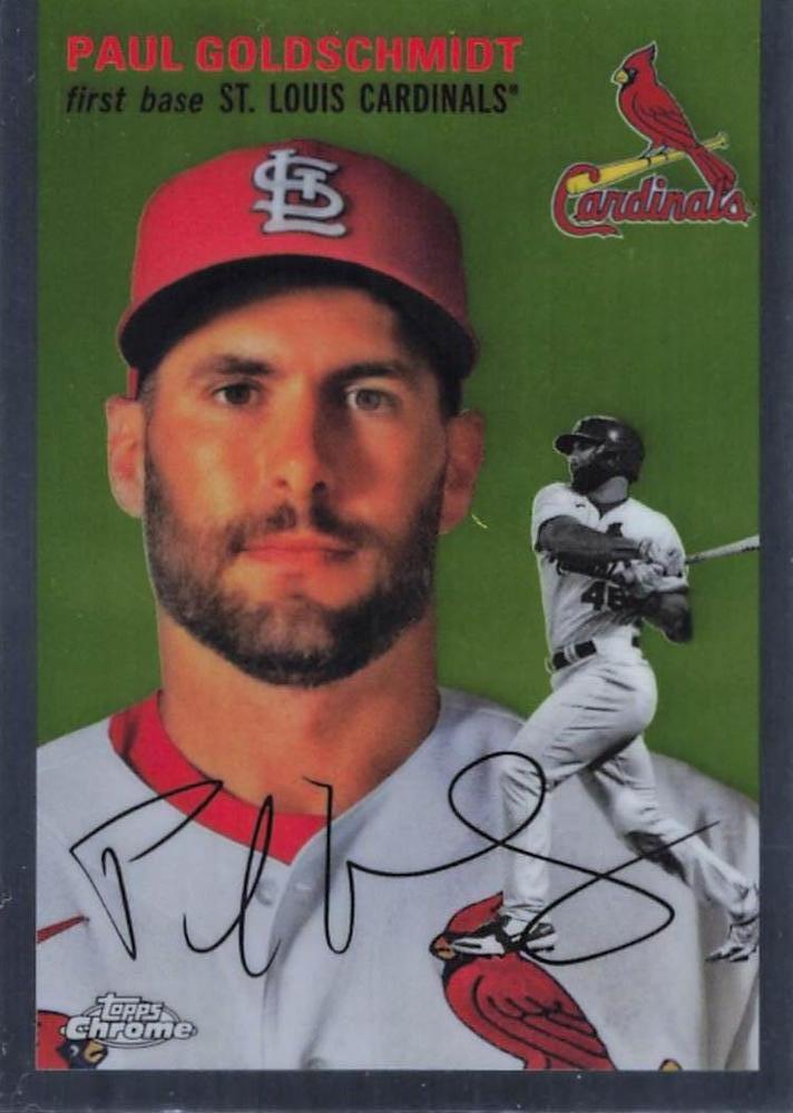 #388 Paul Goldschmidt - St. Louis Cardinals - 2023 Topps Chrome Platinum Anniversary Baseball