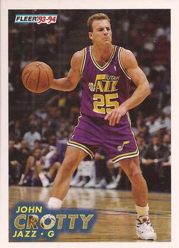 #388 John Crotty - Utah Jazz - 1993-94 Fleer Basketball
