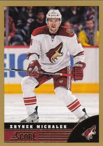 #389 Zbynek Michalek - Phoenix Coyotes - 2013-14 Score - Gold Hockey