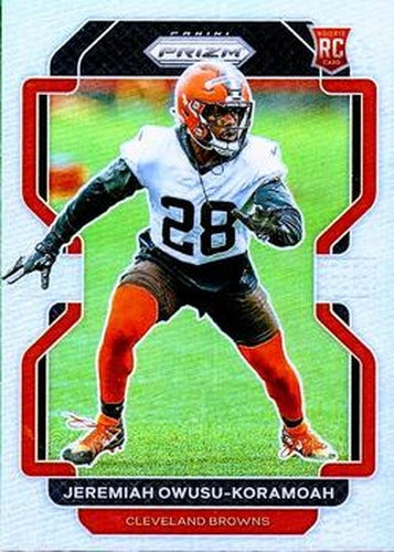 #389 Jeremiah Owusu-Koramoah - Cleveland Browns - 2021 Panini Prizm - Silver Football