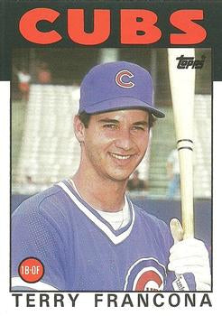 #38T Terry Francona - Chicago Cubs - 1986 Topps Traded Baseball