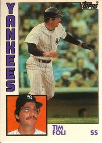 #38T Tim Foli - New York Yankees - 1984 Topps Traded Baseball
