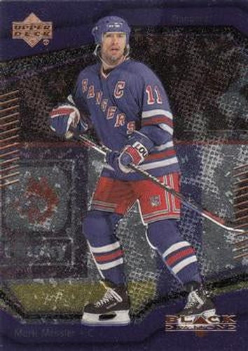 #38 Mark Messier - New York Rangers - 2000-01 Upper Deck Black Diamond Hockey