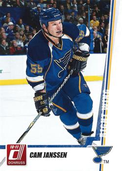 #38 Cam Janssen - St. Louis Blues - 2010-11 Donruss Hockey