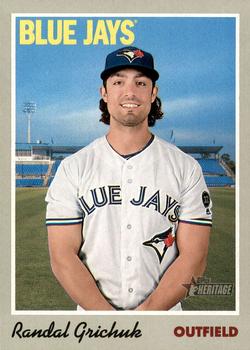 #38 Randal Grichuk - Toronto Blue Jays - 2019 Topps Heritage Baseball