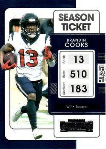 #38 Brandin Cooks - Houston Texans - 2021 Panini Contenders Football