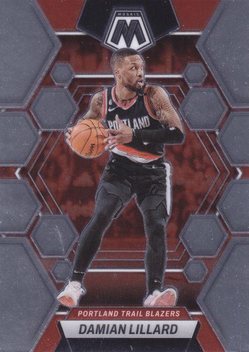 #38 Damian Lillard - Portland Trail Blazers - 2022-23 Panini Mosaic Basketball