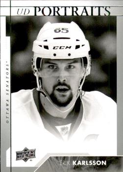 #P-38 Erik Karlsson - Ottawa Senators - 2017-18 Upper Deck - UD Portraits Hockey