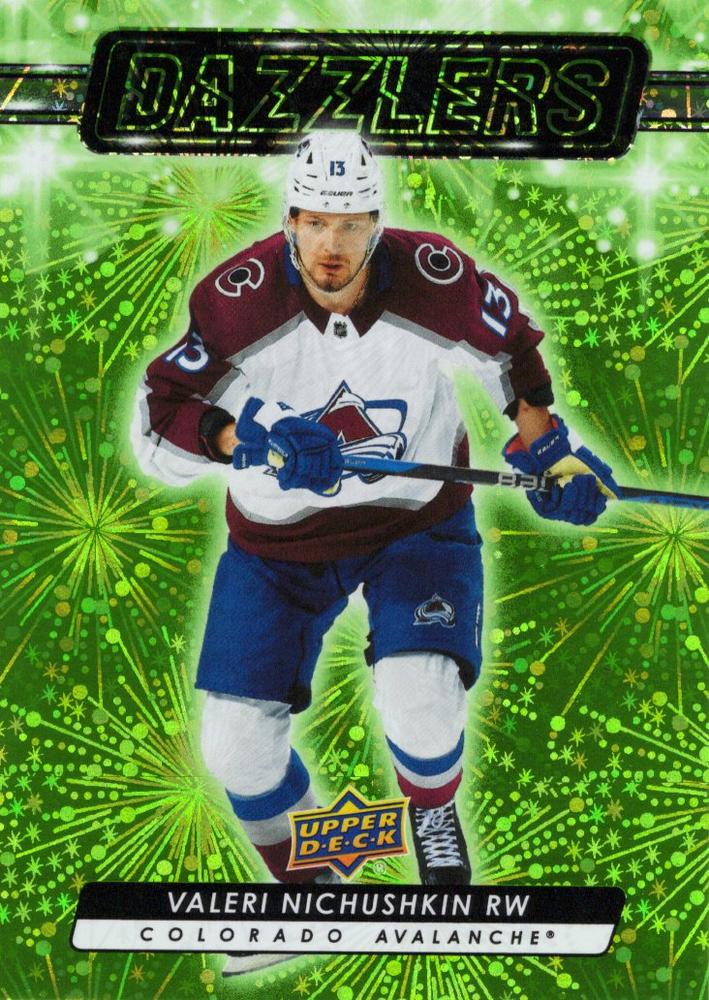 #DZ-53 Valeri Nichushkin - Colorado Avalanche - 2023-24 Upper Deck - Dazzlers Green Hockey