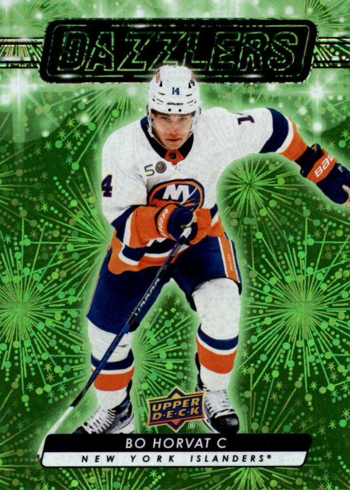 #DZ-56 Bo Horvat - New York Islanders - 2023-24 Upper Deck - Dazzlers Green Hockey