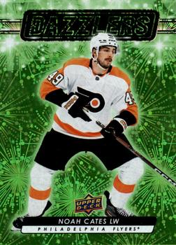 #DZ-58 Noah Cates - Philadelphia Flyers - 2023-24 Upper Deck - Dazzlers Green Hockey