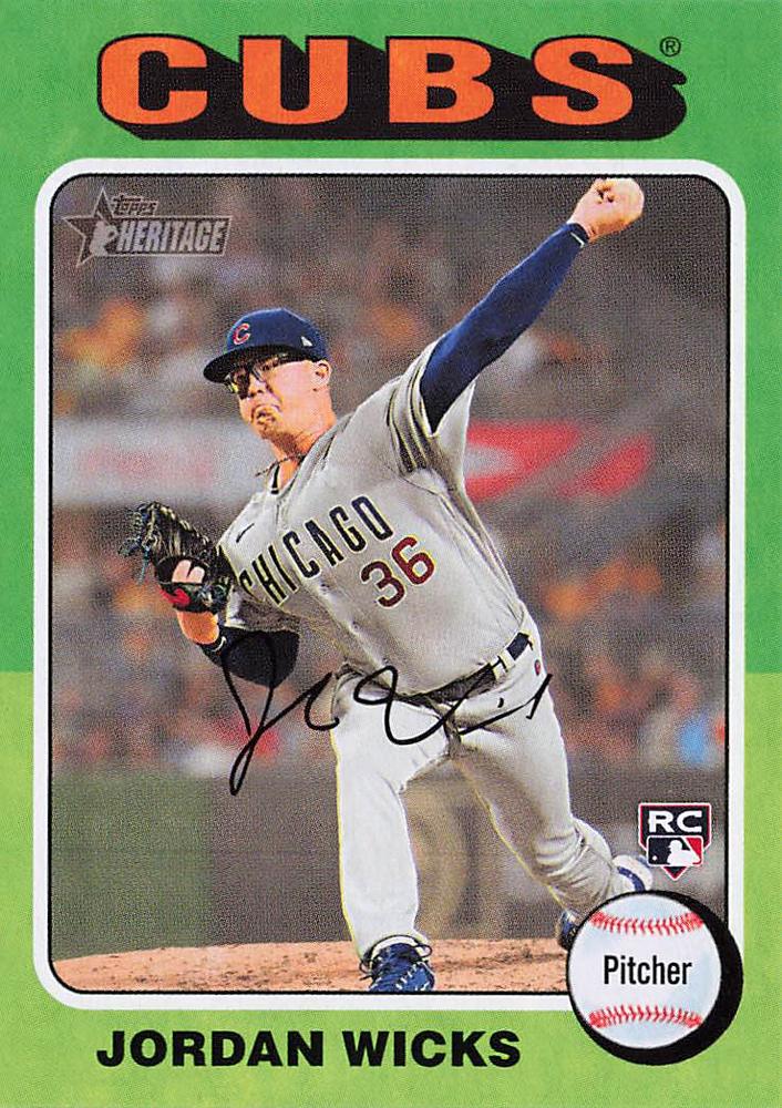 #390 Jordan Wicks - Chicago Cubs - 2024 Topps Heritage Baseball