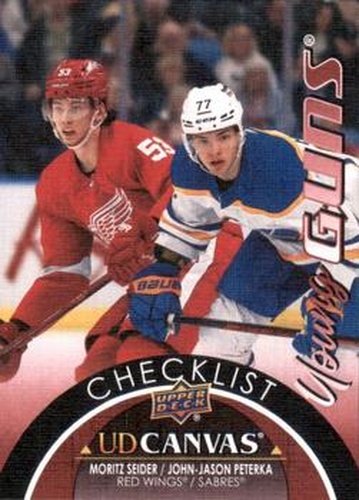 #C390 Moritz Seider / John-Jason Peterka - Detroit Red Wings / Buffalo Sabres - 2021-22 Upper Deck - UD Canvas Hockey