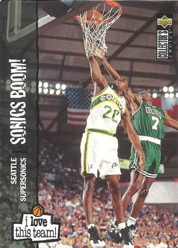 #390 Gary Payton - Seattle SuperSonics - 1995-96 Collector's Choice Basketball
