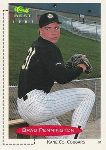 #390 Brad Pennington - Kane County Cougars - 1991 Classic Best Baseball