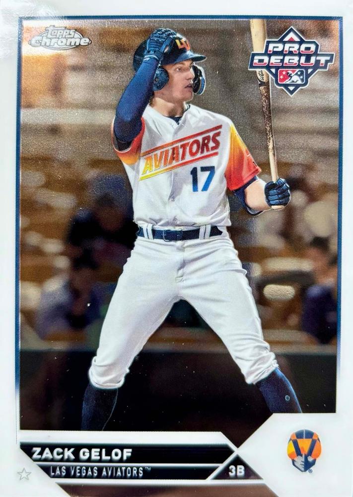 #PDC-18 Zack Gelof - Las Vegas Aviators - 2023 Topps Pro Debut - Chrome Baseball