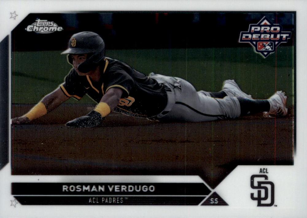 #PDC-44 Rosman Verdugo - ACL Padres - 2023 Topps Pro Debut - Chrome Baseball