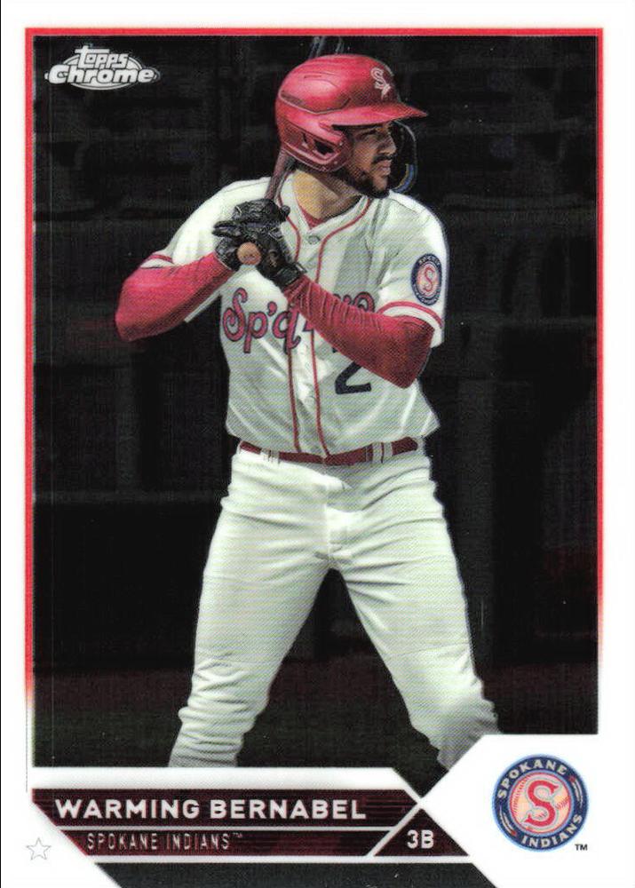 #PDC-130 Warming Bernabel - Spokane Indians - 2023 Topps Pro Debut - Chrome Baseball