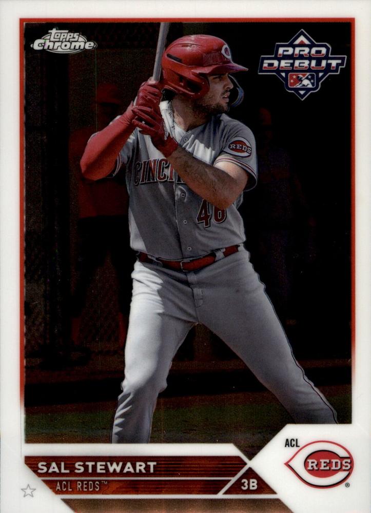 #PDC-186 Sal Stewart - ACL Reds - 2023 Topps Pro Debut - Chrome Baseball
