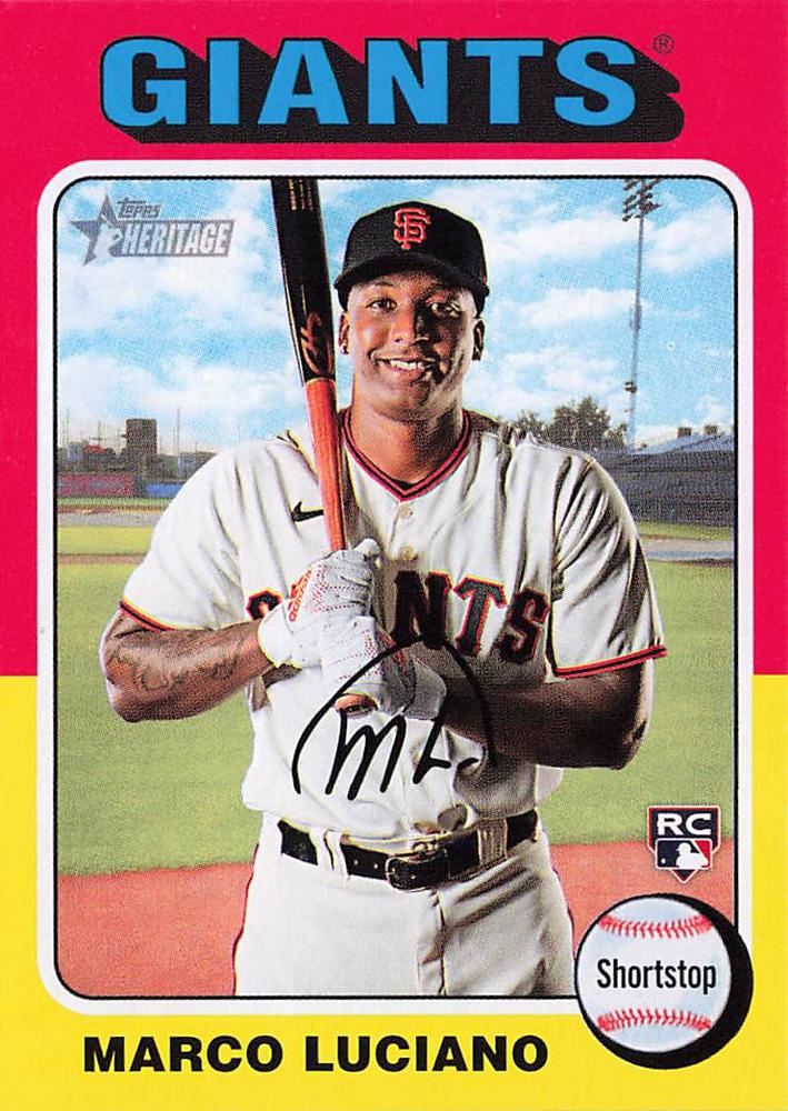 #391 Marco Luciano - San Francisco Giants - 2024 Topps Heritage Baseball