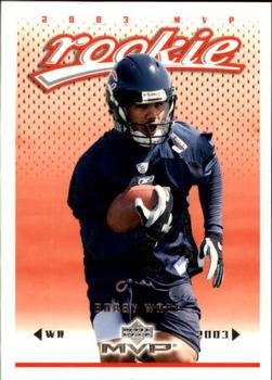#391 Bobby Wade - Chicago Bears - 2003 Upper Deck MVP Football