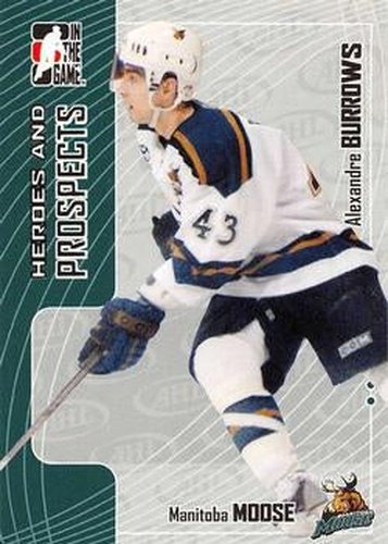#391 Alexandre Burrows - Manitoba Moose - 2005-06 In The Game Heroes and Prospects Hockey
